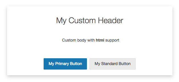 Custom dialog preview