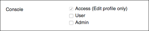Example of default no roles access.